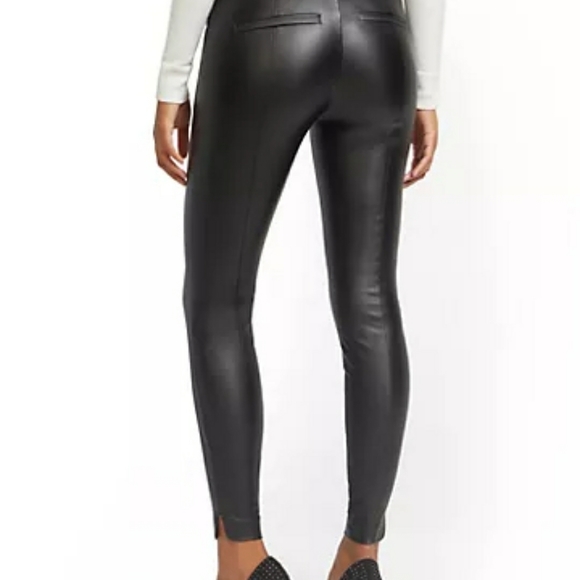 Whitney Faux-Leather High-Waisted Pull-On Slim-Leg - Picture 2 of 5